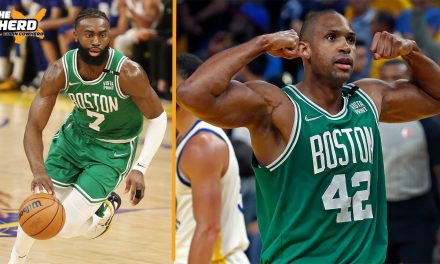 Jaylen Brown, Al Horford lead Celtics past Warriors in Game 1 I THE HERD,