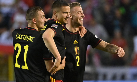 Belgium scores four goals in 20 minutes in 6-1 victory over Poland,