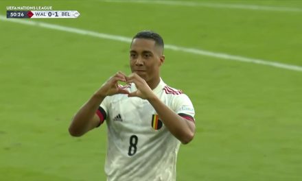 Youri Tielemans blasts an impressive goal to help Belgium grab a 1-0 lead vs. Wales,