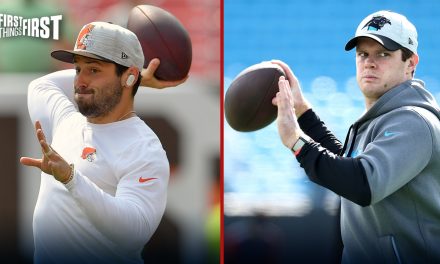 Baker Mayfield, Sam Darnold to compete for starting QB job | FIRST THINGS FIRST,