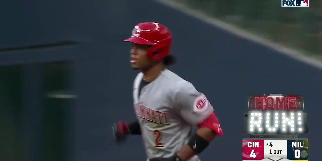 Jose Barrero hits first major league home run to give Reds a 4-0 lead