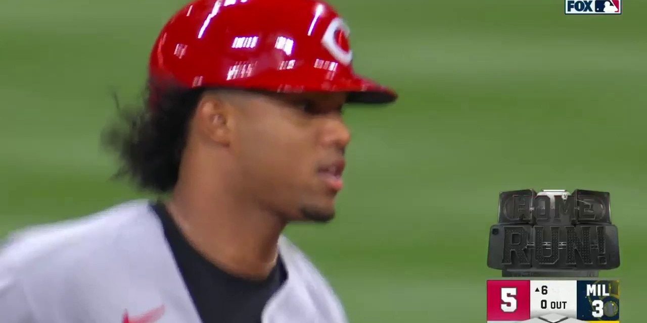 Jose Barrero hits second home run of the game and MLB career to give Reds a 5-3 lead