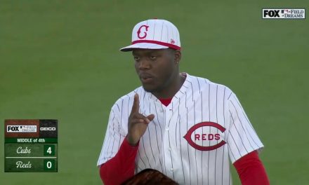 Reds’ Aristides Aquino shows off arm and throws out P.J. Higgins out at third in ‘Field of Dreams’ game