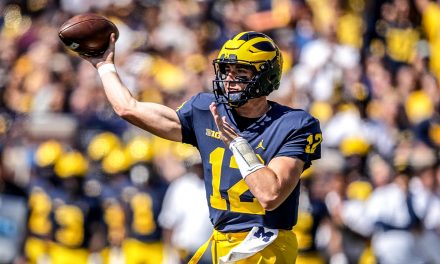 Michigan defense shines as Wolverines QB battle rages on