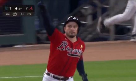 Travis d’Arnaud hits two home runs to give Braves a large lead over Marlins