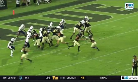 Dylan Downing dives for rushing TD, helps Purdue extend their lead vs. Florida Atlantic