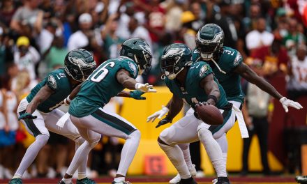 Eagles head into bye week undefeated, but hardly satisfied