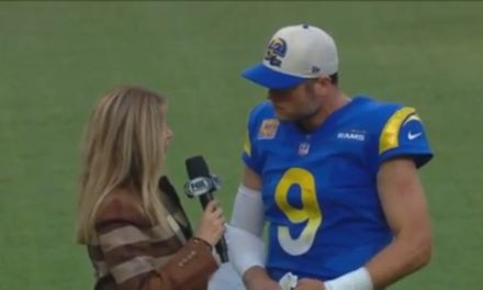 ‘I was proud of our guys’ – Rams’ Matthew Stafford speaks with Laura Okmin after defeating Panthers 24-10