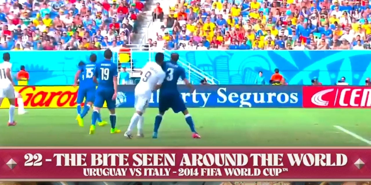 The bite seen around the world: No. 22  The Most Memorable Moments in World Cup History