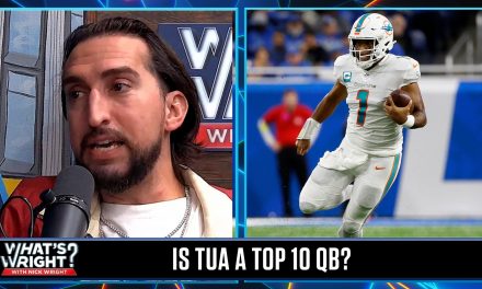Tua is playing like a Top 10 QB this season but is not a Top 10 QB  What’s Wright?