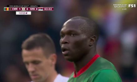 Cameroon’s Vincent Aboubakar scores goal vs. Serbia in 63′  2022 FIFA World Cup