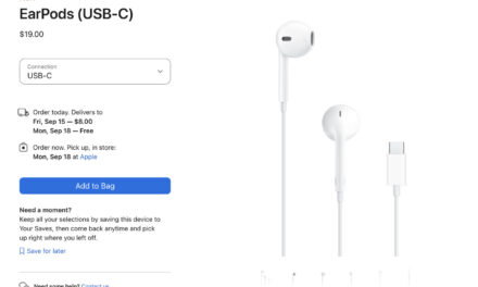 Apple now finally sells USB-C EarPods