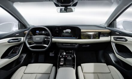 The Audi Q6 E-tron has three screens taking up the entire dashboard