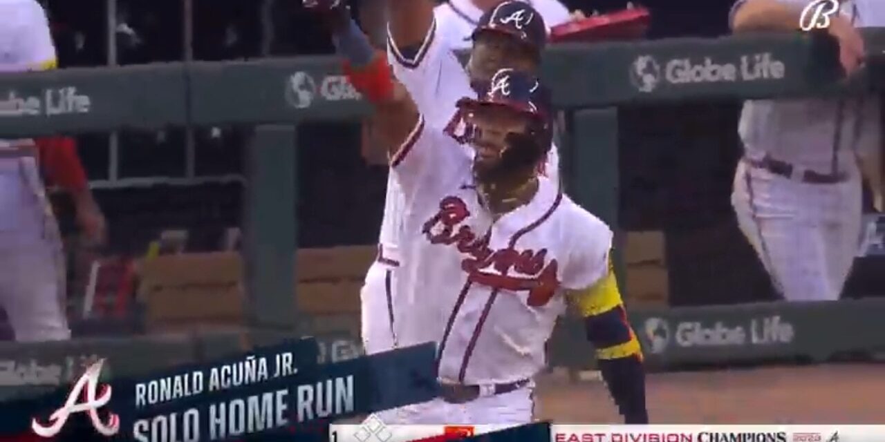 Ronald Acuña Jr. mashes a leadoff home run, giving Braves an early lead vs. Phillies